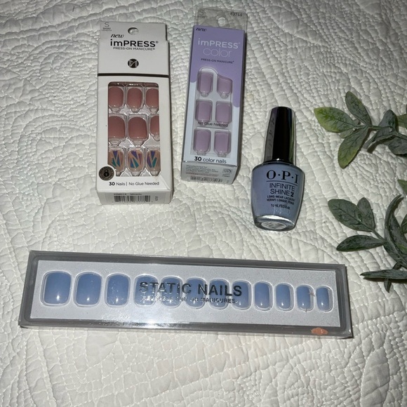 OPI Infinite Shine Nail Polish and Press-On Nail Set - Picture 1 of 3